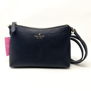 Kate Spade Bailey Crossbody Purse Bag in Black Leather k4651